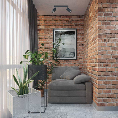 ML314-2 MR16/GU10, чорний, подвійний, поворотний, 260*54*130 мм  LC